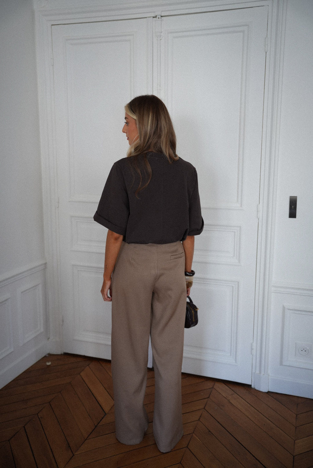 Pantalon Droit Achille - Taupe