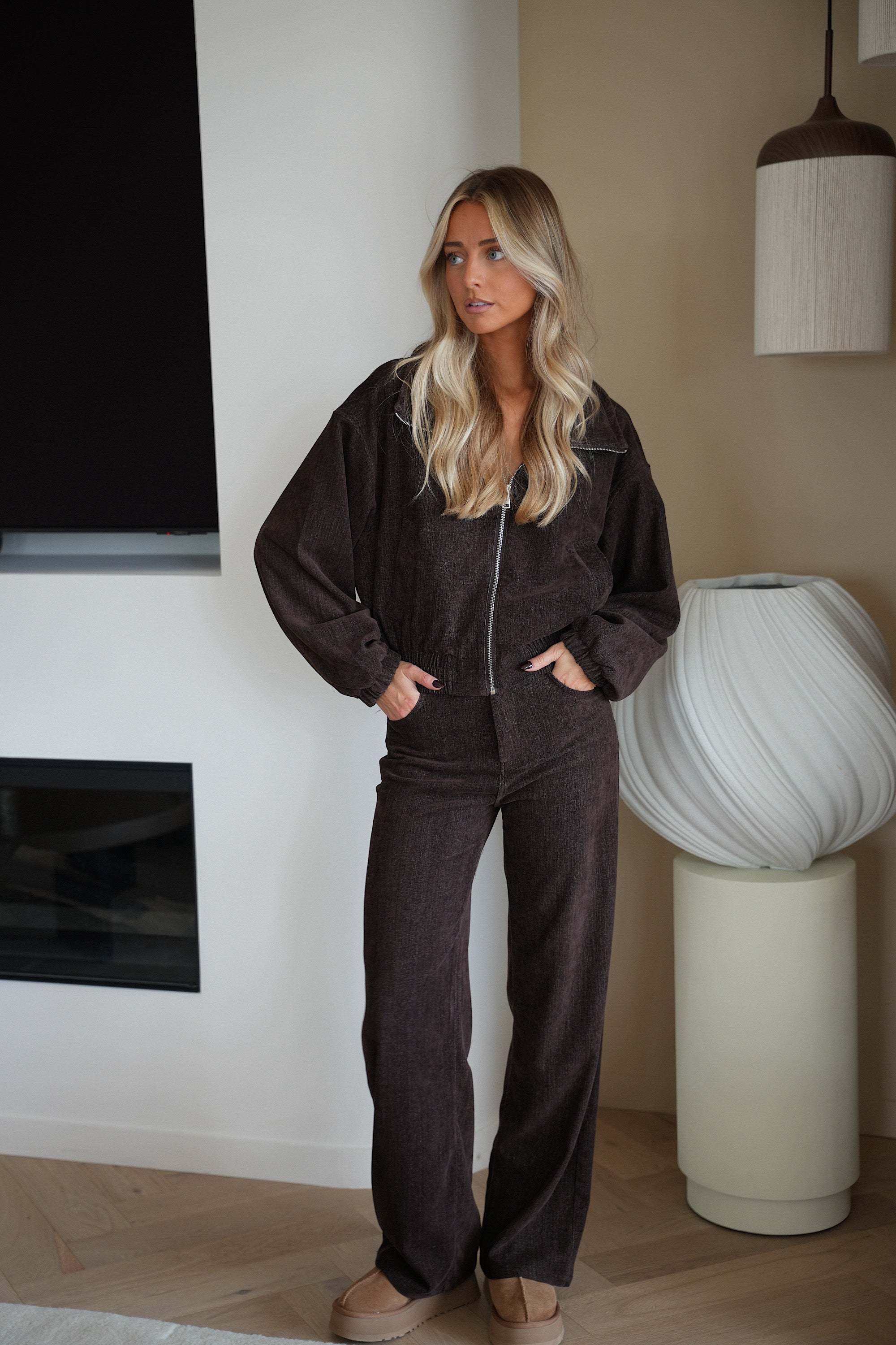 Veste Zippée Nina - Chocolat