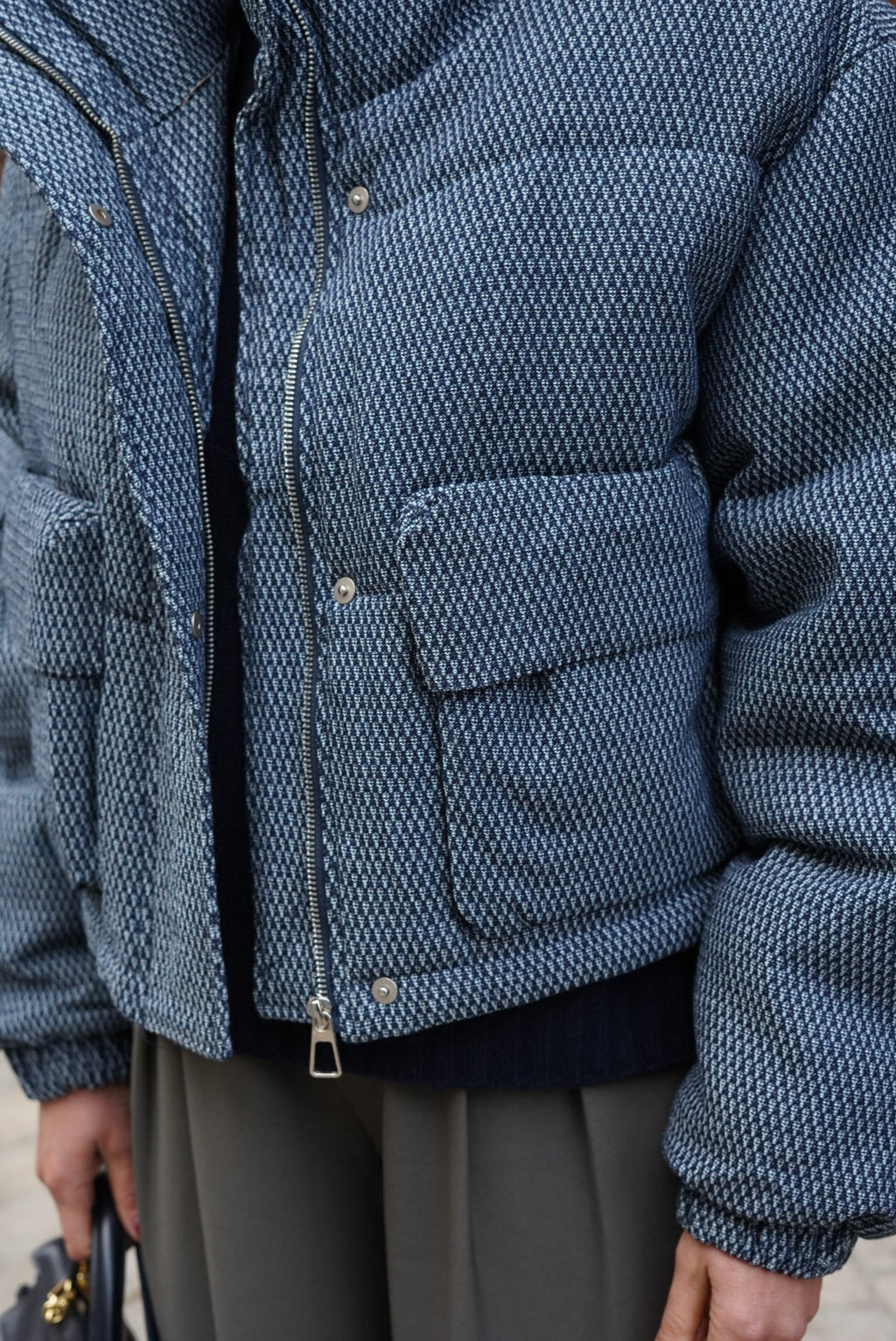 Doudoune Calixte Motif Bleu