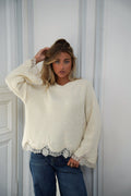 Jersey Bordado Charlie - Crema