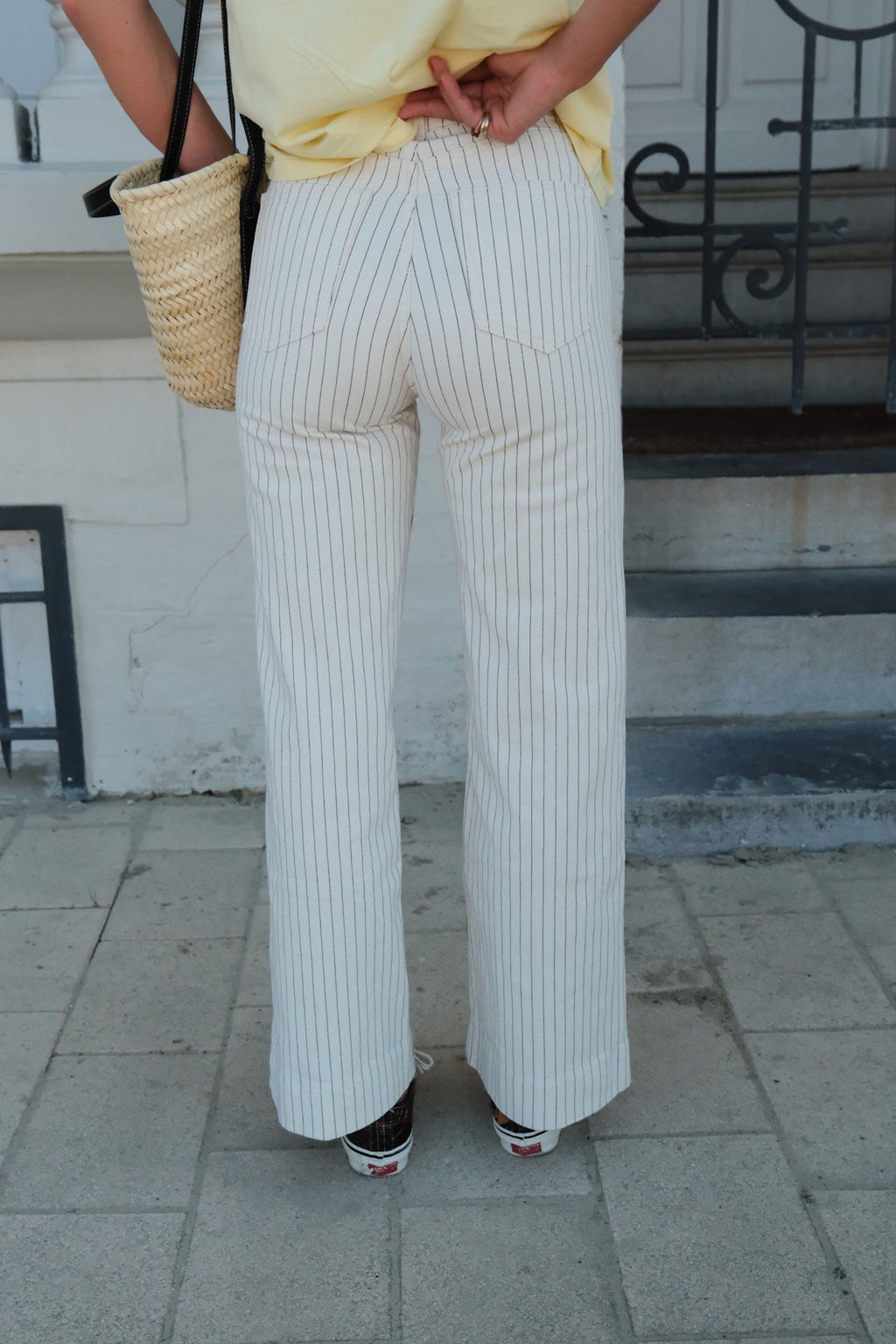 Martin ecru striped jeans