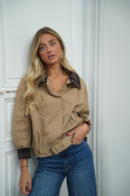 Chaqueta De Lona Adeline - Beige