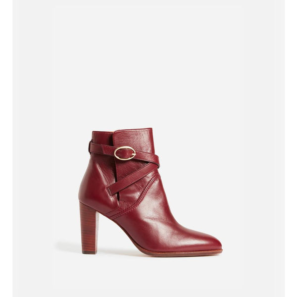 Vanessa Bruno - Leather Ankle Boots - Mahogany