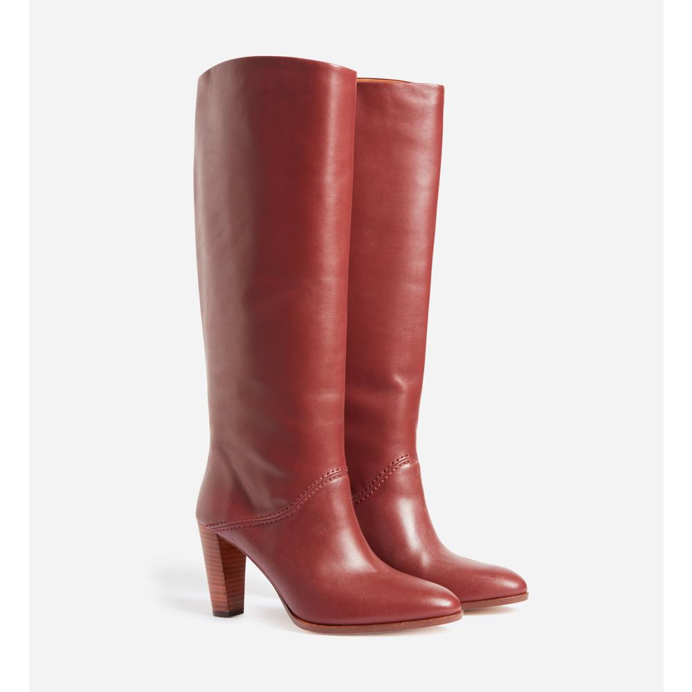 Botas De Cuero - Acajou