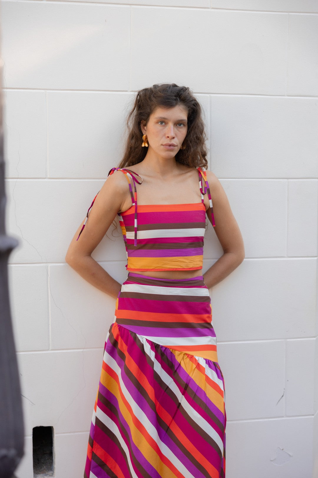 Falda de Rayas Multi Marisol
