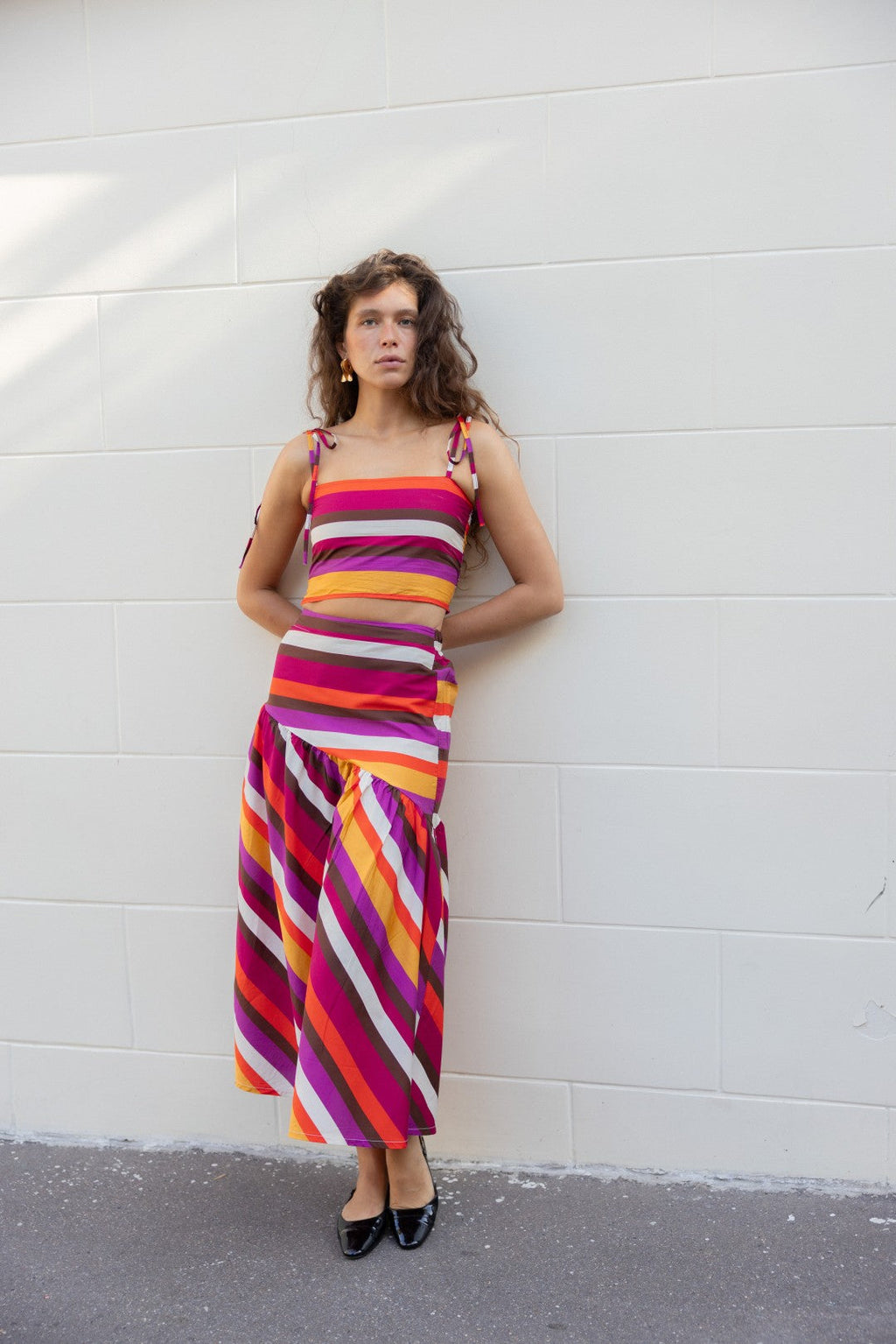 Falda de Rayas Multi Marisol