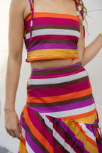 Falda de Rayas Multi Marisol