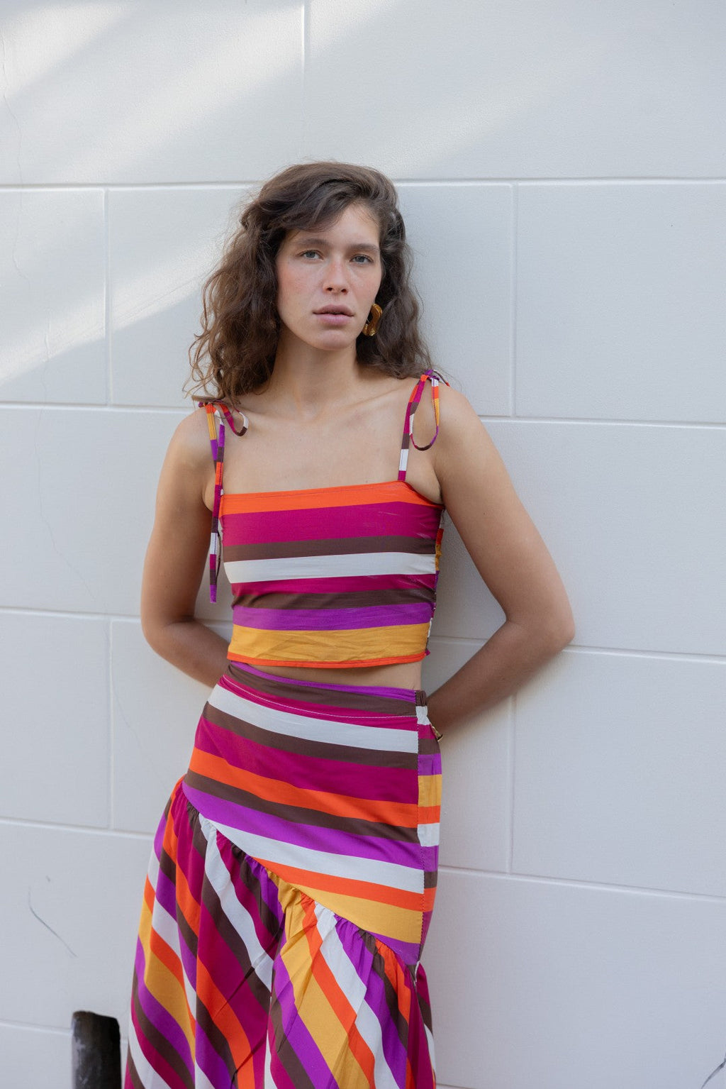 Falda de Rayas Multi Marisol
