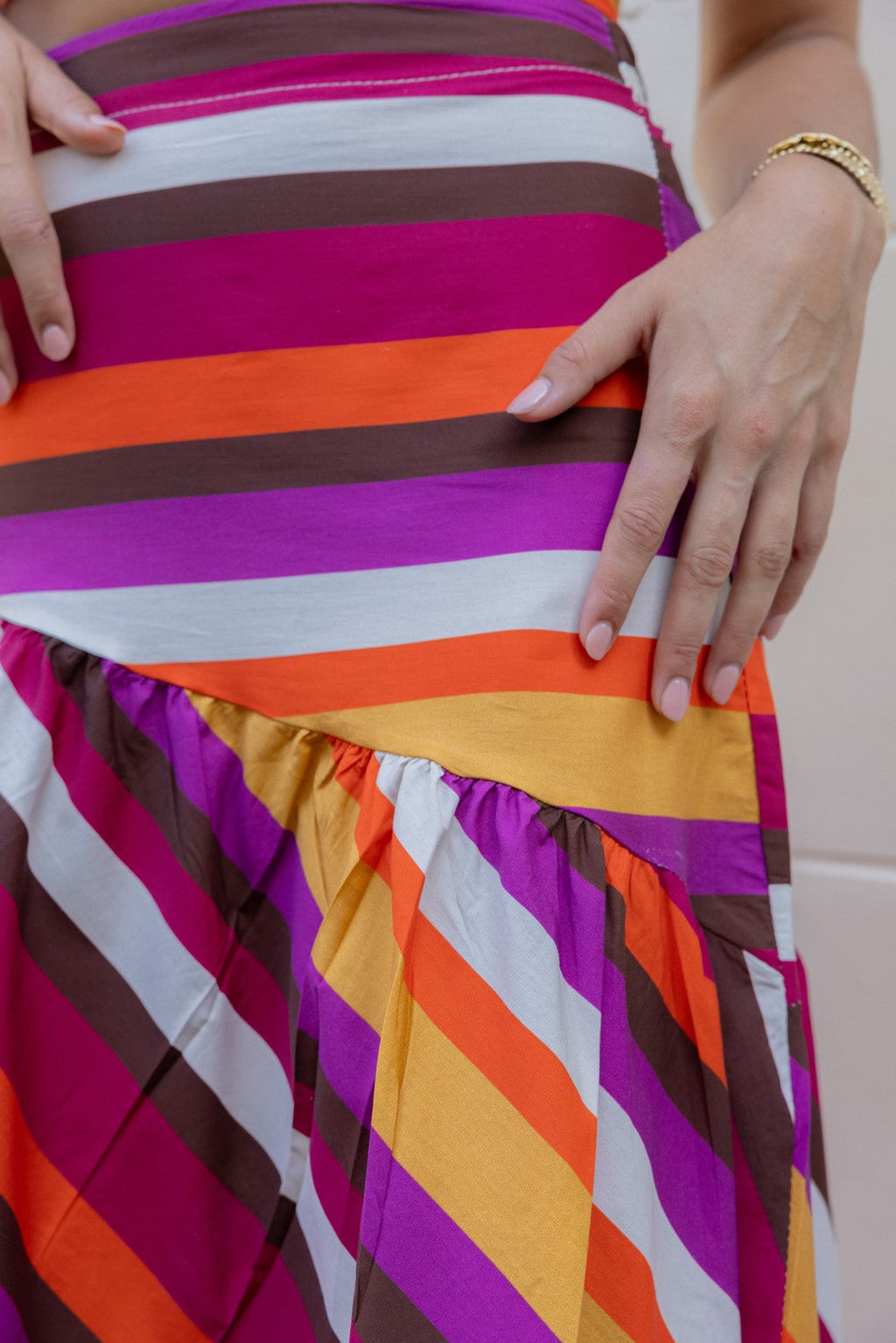 Falda de Rayas Multi Marisol