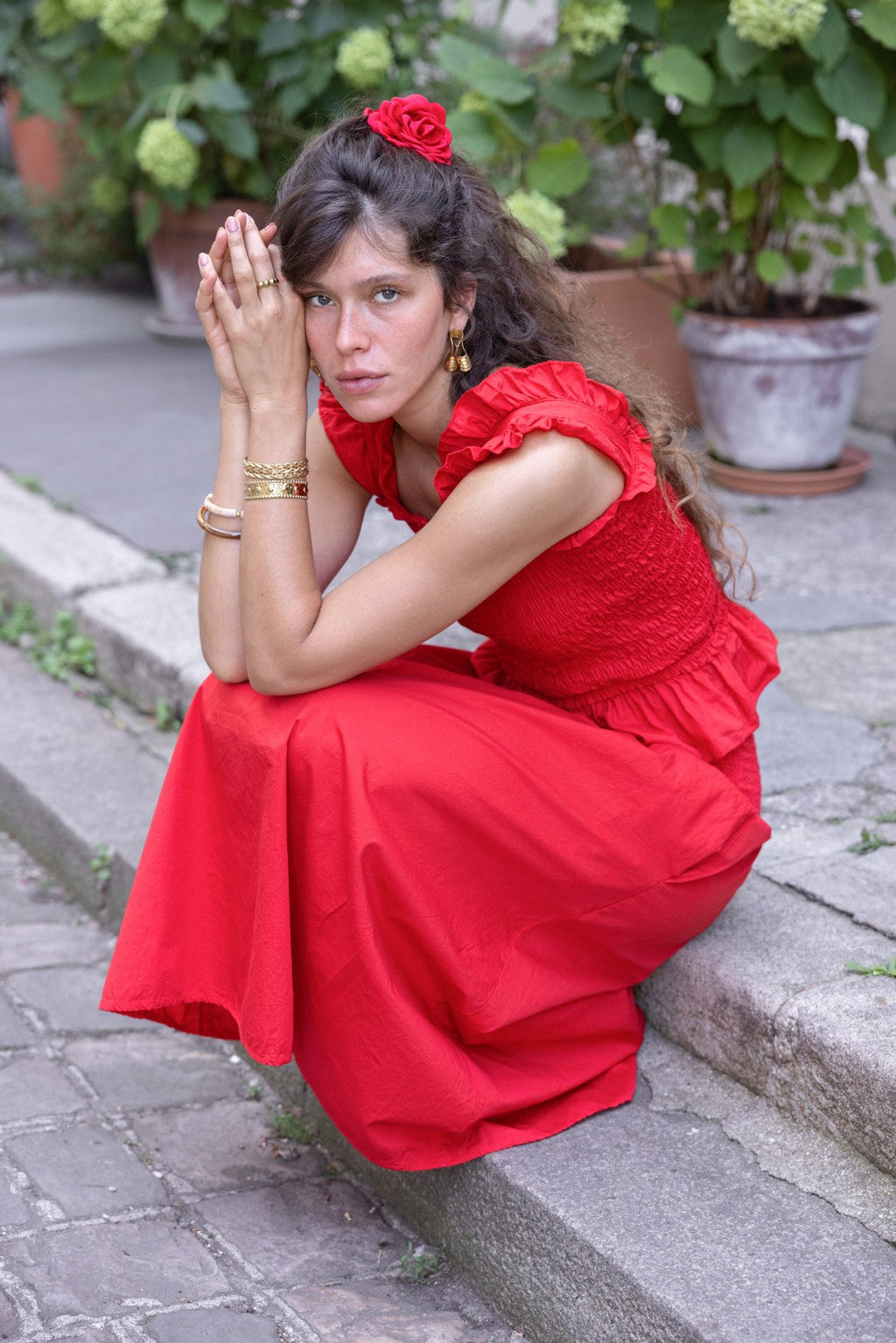 Czerwona spódnica Fonso
