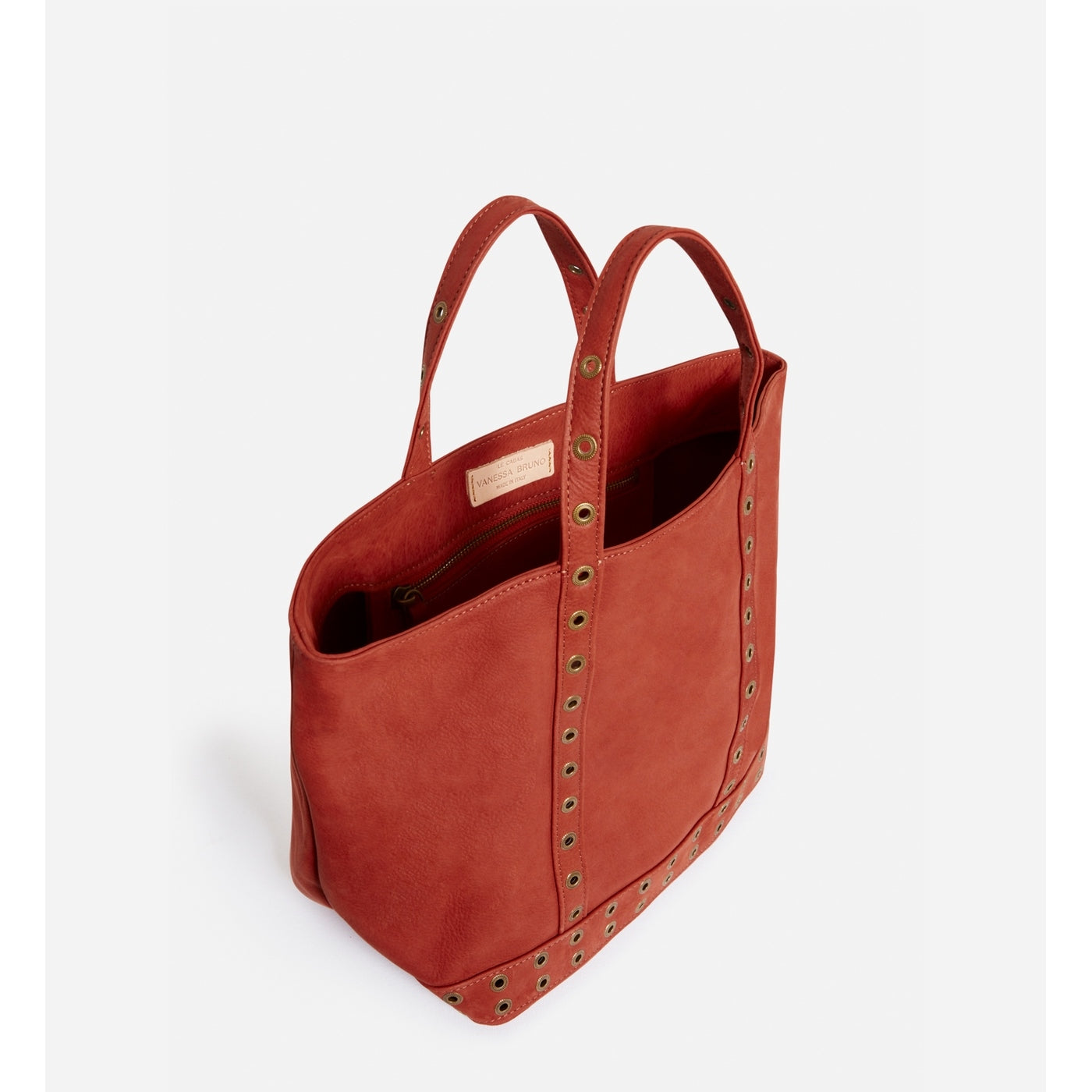 Cabas M En Nubuck - Rouille