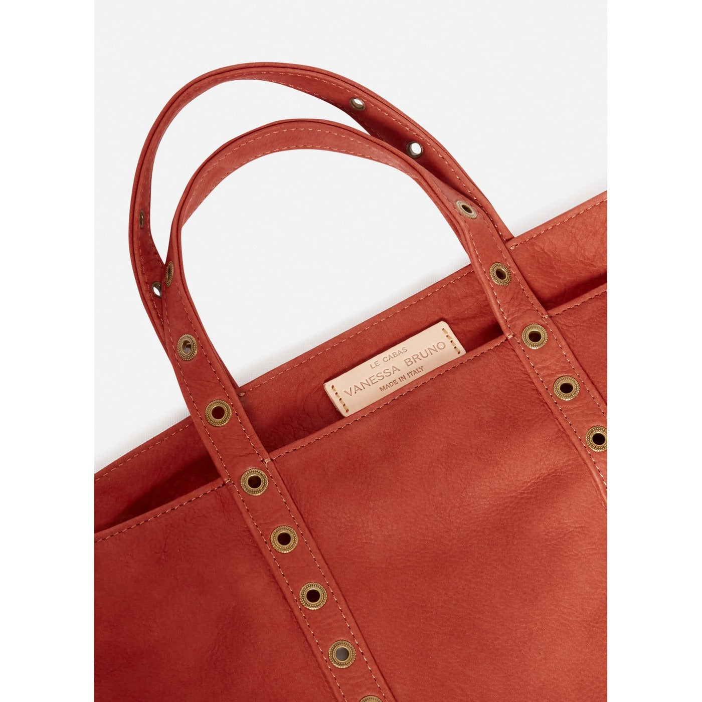 Cabas M En Nubuck - Rouille