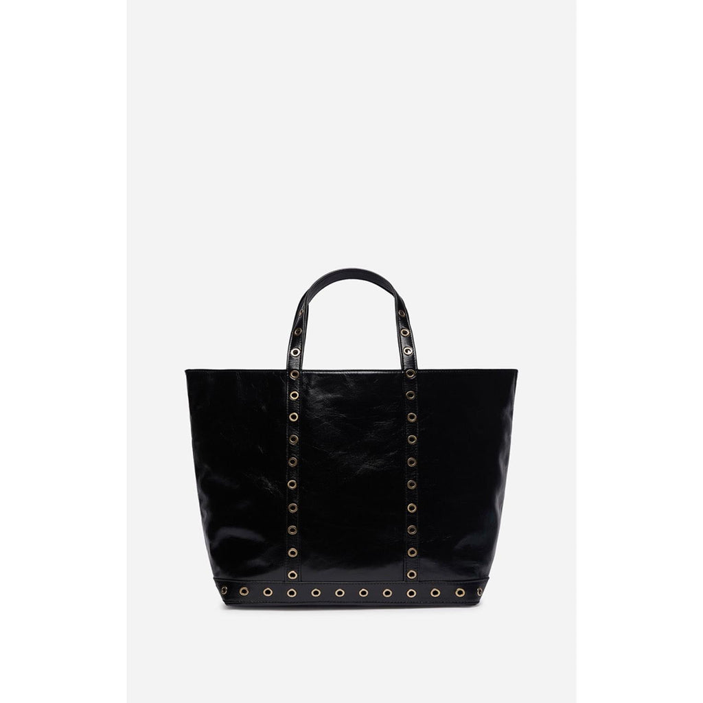 Cabas M En Cuir Craquelé - Noir