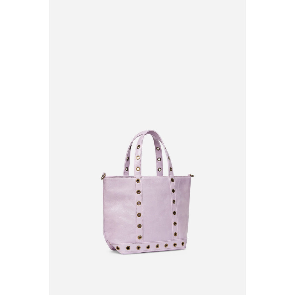 Cabas S In Crackled Leather - Parme