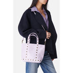 Cabas S In Crackled Leather - Parme