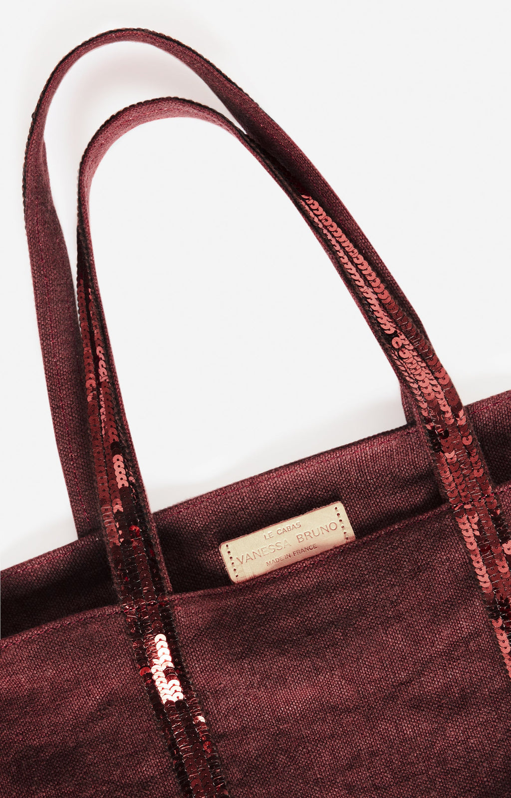 Large Linen Tote Bag - Plum