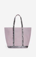 Large Canvas Shoulder Tote Bag - Blueberry