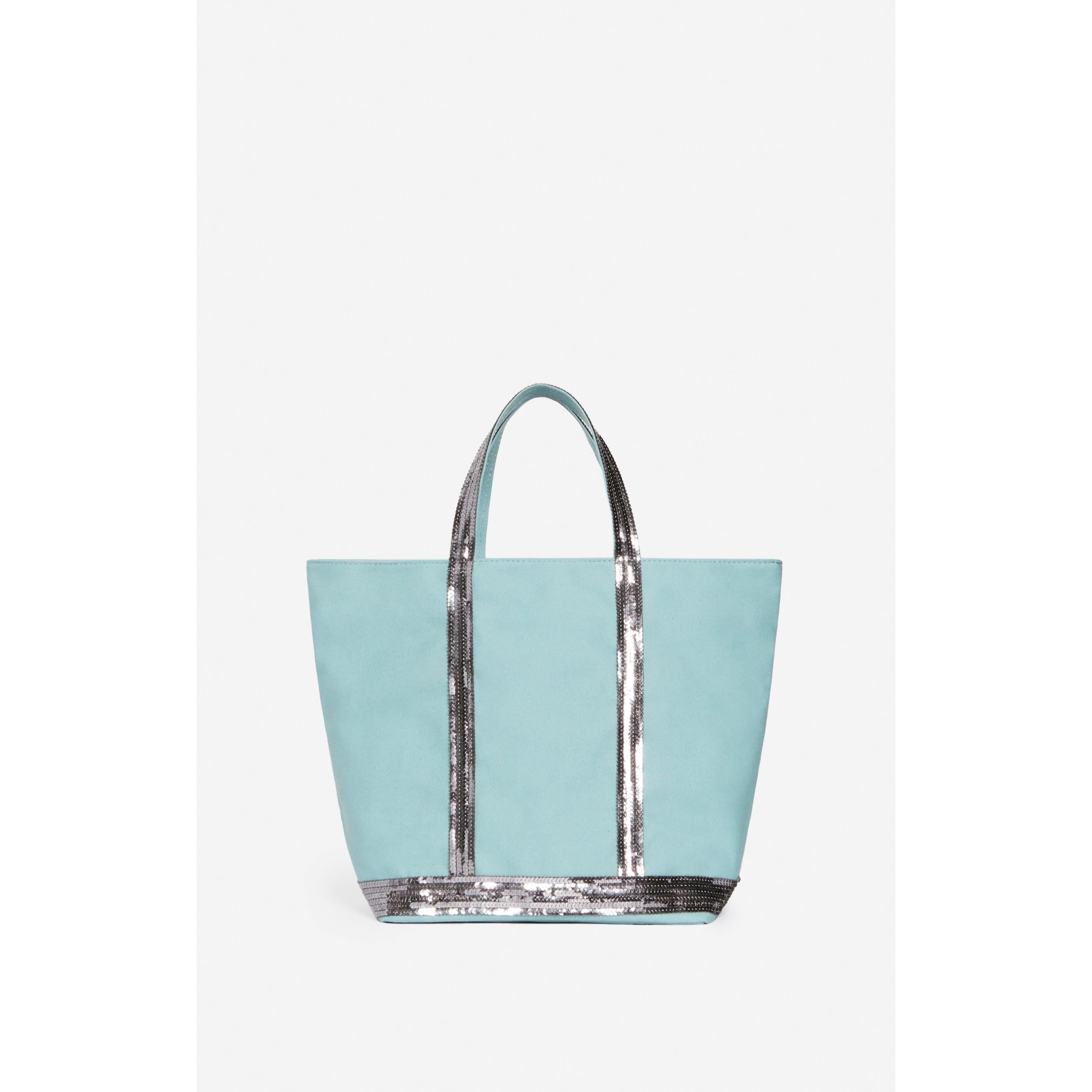 Bolso Cabas de Algodón - Verde Agua