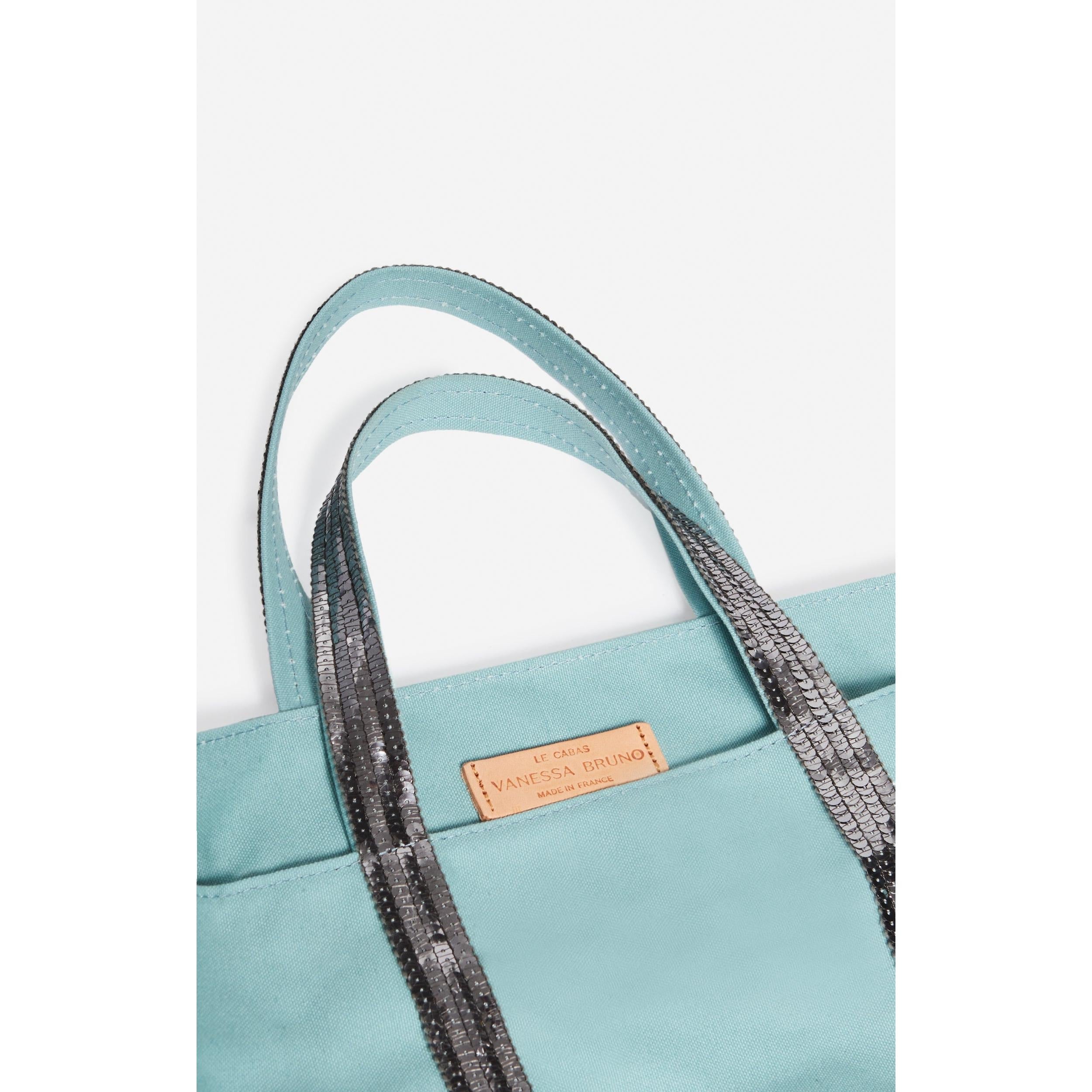 Bolso Cabas de Algodón - Verde Agua