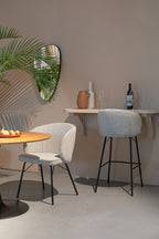 Joa - Set of 2 Dining Chairs - Polyester - Beige