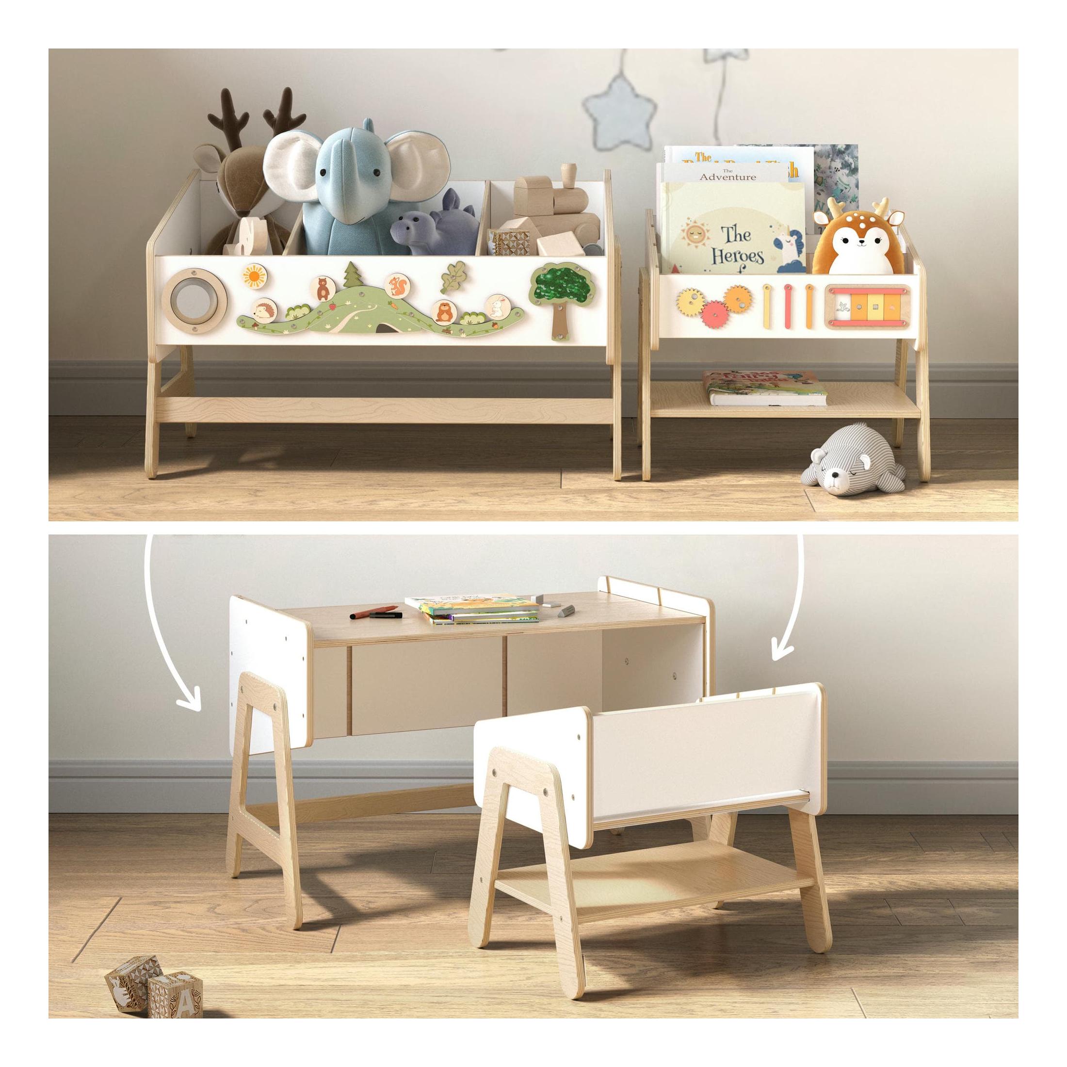 Trío Estantería-Mesa y Librería-Asiento – Lilu