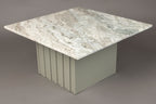 Clayton - Table Basse - Marbre massif - Vert/Beige
