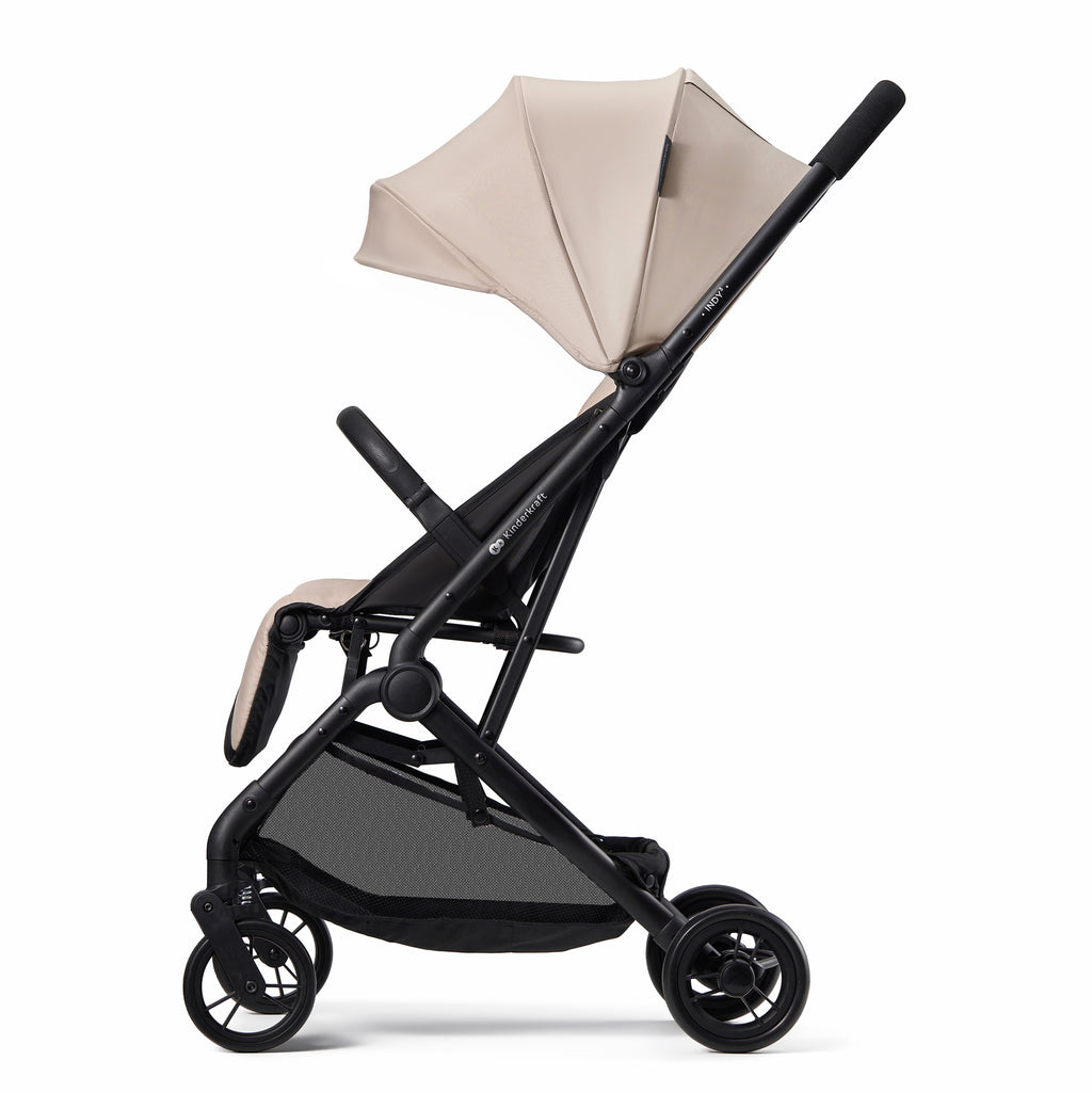 Silla de paseo urbana ligera y compacta Indy 3 Misty Beige