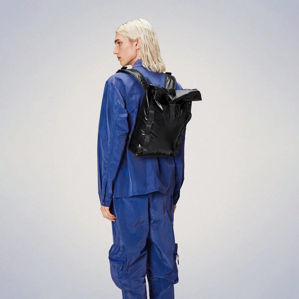 Sibu Rolltop Rucksack Mini W3 Black Bag - Unisex