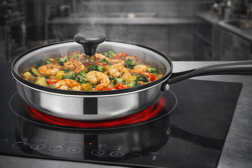 Sauteuse 26cm - Technologie Triplex - Acier Inoxydable - Inox