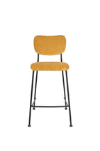 Benson 64,5 Cm - Lot De 2 Tabourets De Bar & De Comptoir - Tissu - Ocre/Jaune