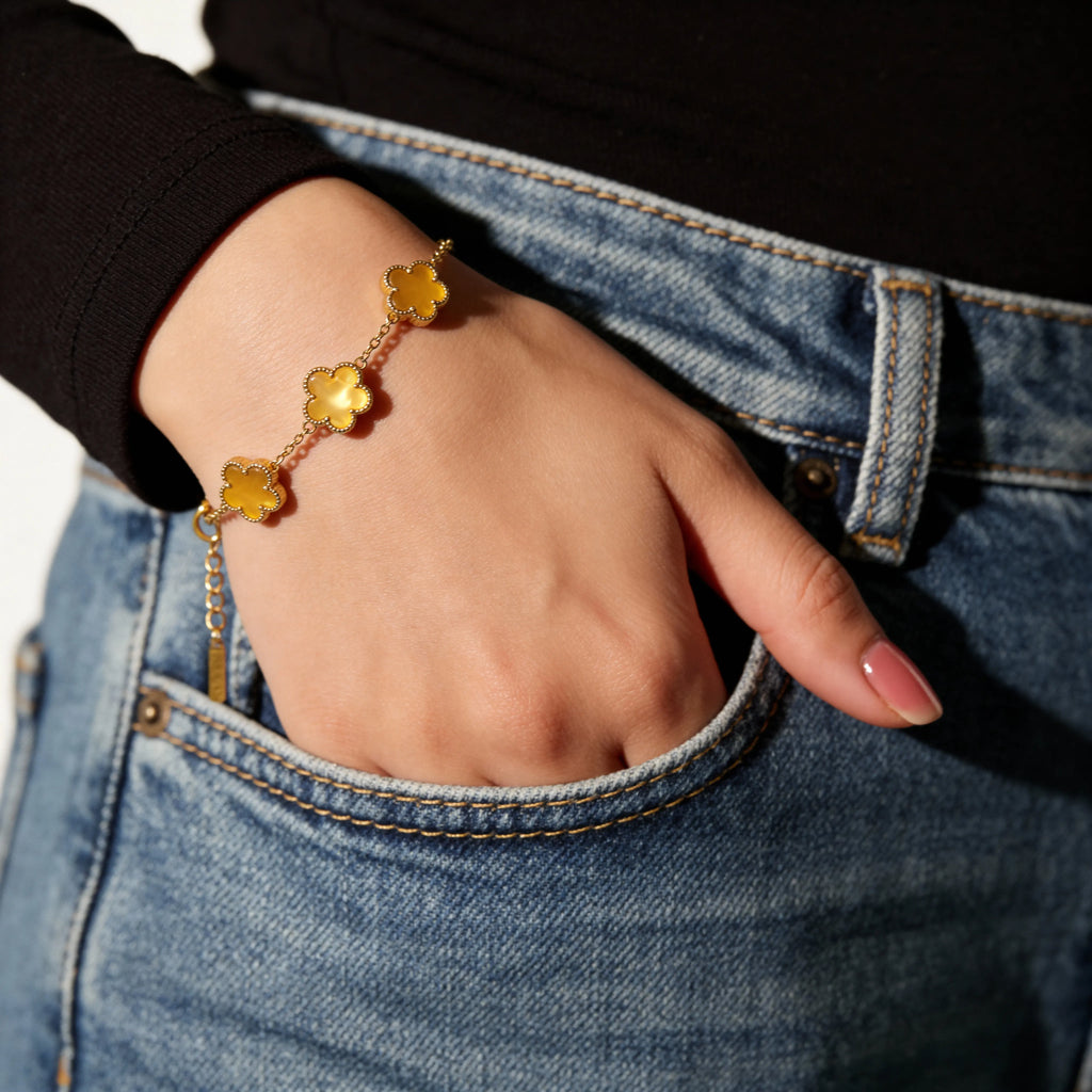 Bracelet Bonheur Jaune