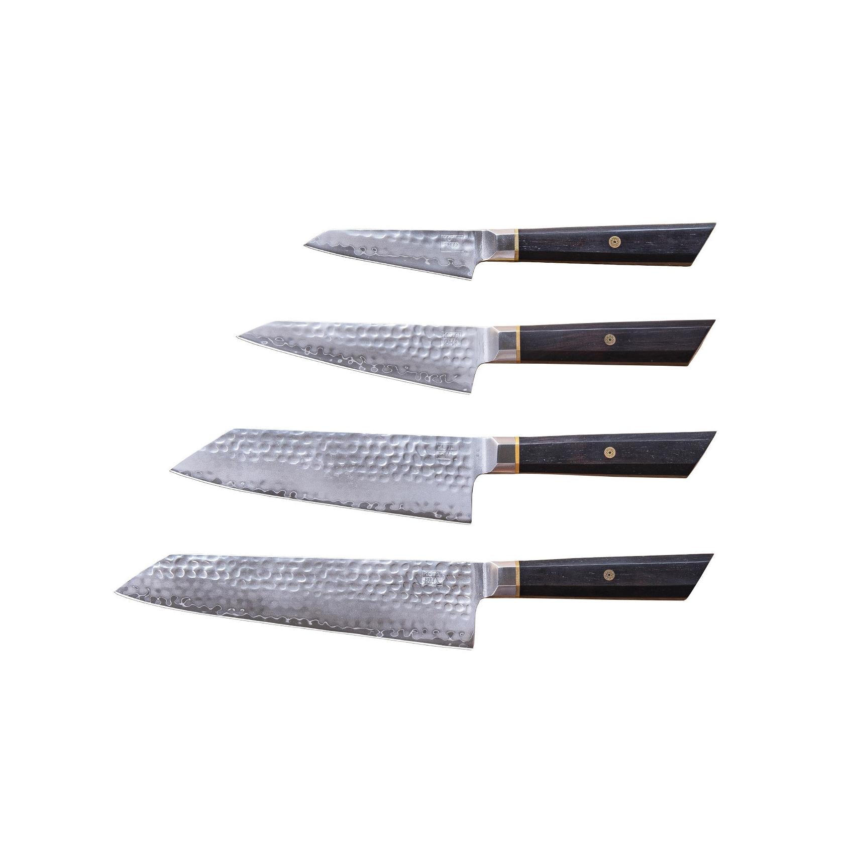 Colección Bunka San-Mai - Set completo de 4 piezas: 4 cuchillos