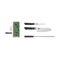 Collection Hashi Classique - Set De Base Deluxe 4 Pièces : 2 Couteaux + 2 Accessoires