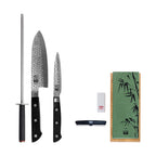 Colección Hashi Tsuchime - Set Básico Deluxe de 4 Piezas - 2 Cuchillos + 2 Accesorios