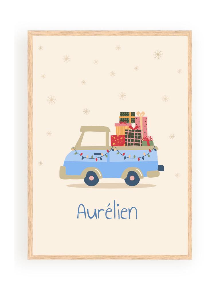 Pósters personalizados - Coche de Navidad