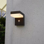 Cenova - Decorative Solar Wall Light - Steel - Black