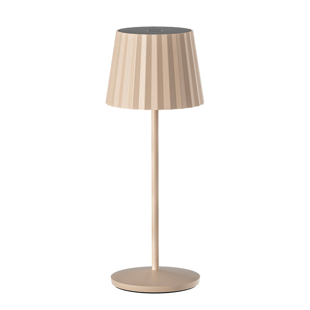 Abby - Wireless Table Lamp - Steel - Beige