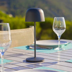 Sophia - Wireless Table Lamp - Steel - Anthracite Gray