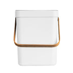 Boden - Cubo de compost de mesa 5L - Plástico reciclado - Blanco