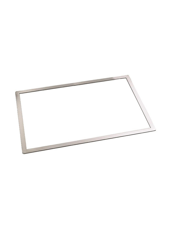 Marco rectangular para bizcocho Joconde - Acero inoxidable - Plateado