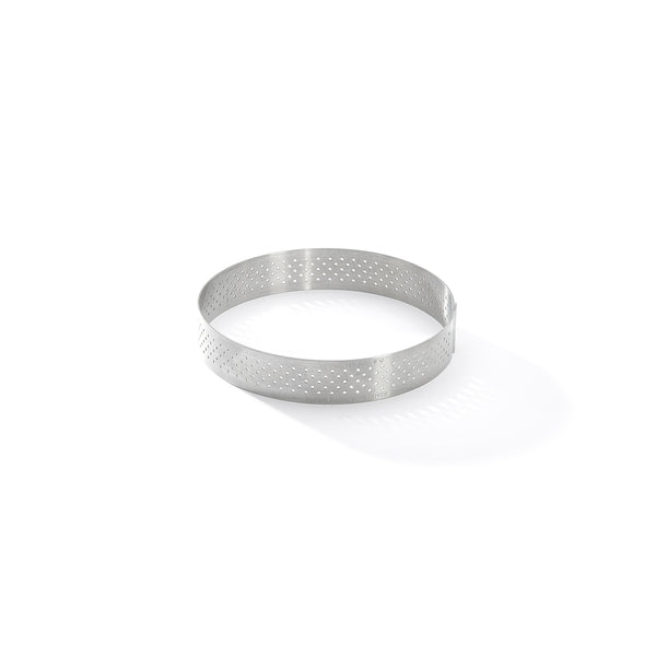 Aro Para Tarta Redondo De Acero Inoxidable Borde Enrollado - Ø 10 Cm - Alt. 2 Cm