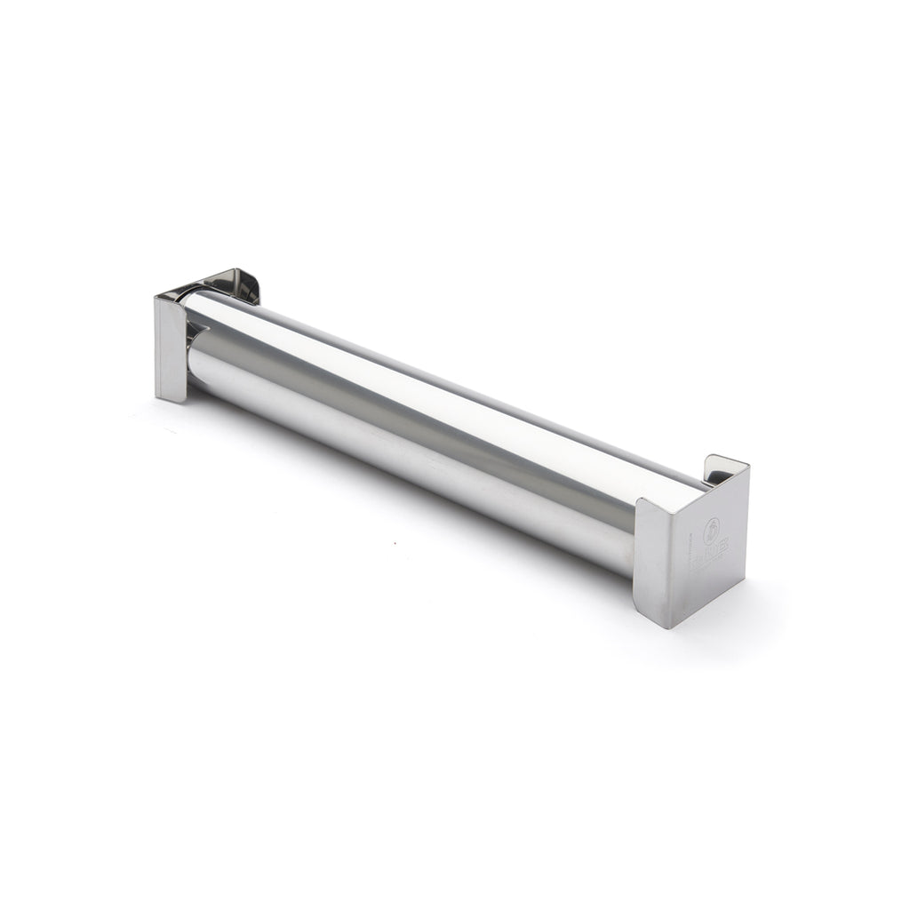 De Buyer – Moule Tubulaire Et Feuille De Cuisson Antiadhésive - Inox - Argent, barre de suspension murale en métal chromé, vue de face