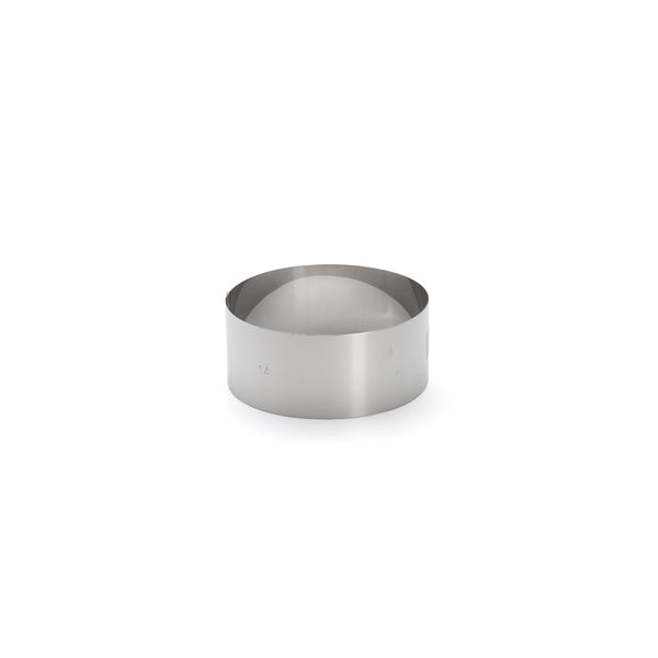 Aro De Repostería Redondo De Acero Inoxidable - Ø 7 Cm - Alt. 4,5 Cm