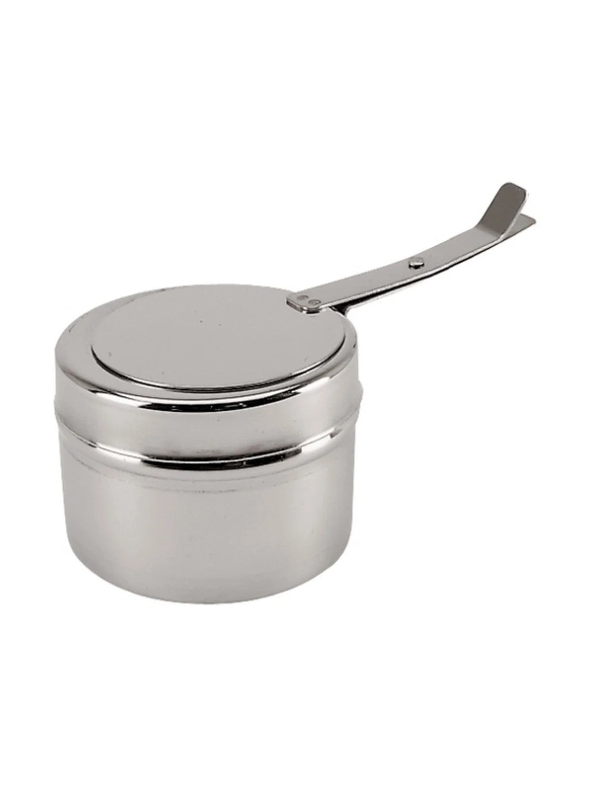 De Buyer – Brûleur Pour Chafing-Dish - Inox - Argent, réchaud à alcool en acier inoxydable, vue de face sur fond blanc