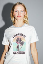 Camiseta Fred Paradise en mezcla de algodón y lino fabricada en Portugal