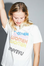 Camiseta De Mujer Fred En Mezcla De Algodón Y Lino Fabricada En Portugal