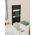 Warm Towel - Scaldasalviette elettrico da pavimento o a parete 500W - Nero