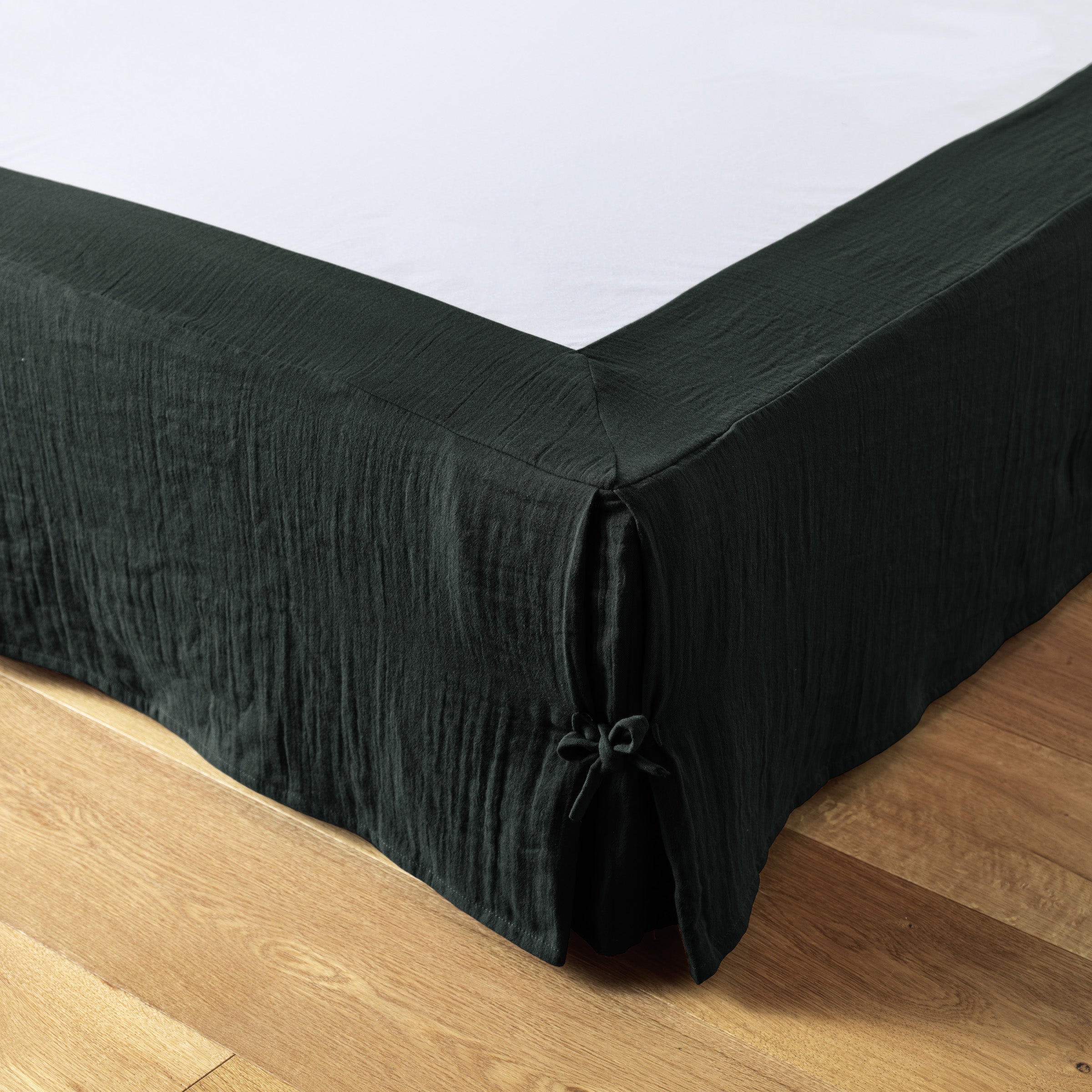 Gaia - Cache-Sommier - Double Gaze De Coton Unie - Sapin