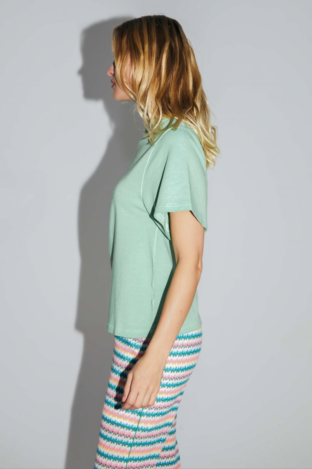 Camiseta Colette Collector de algodón verde y punto de modal fabricada en Portugal