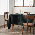 Gaia - Rectangular Tablecloth - Plain Double Cotton Gauze - Fir Green